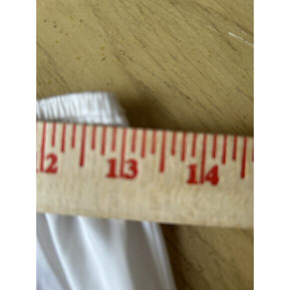 Vintage Half-Slip Women’s Wedding Sexy Ivory Nylon Lace Trim Floral White 70s M - Picture 9 of 10